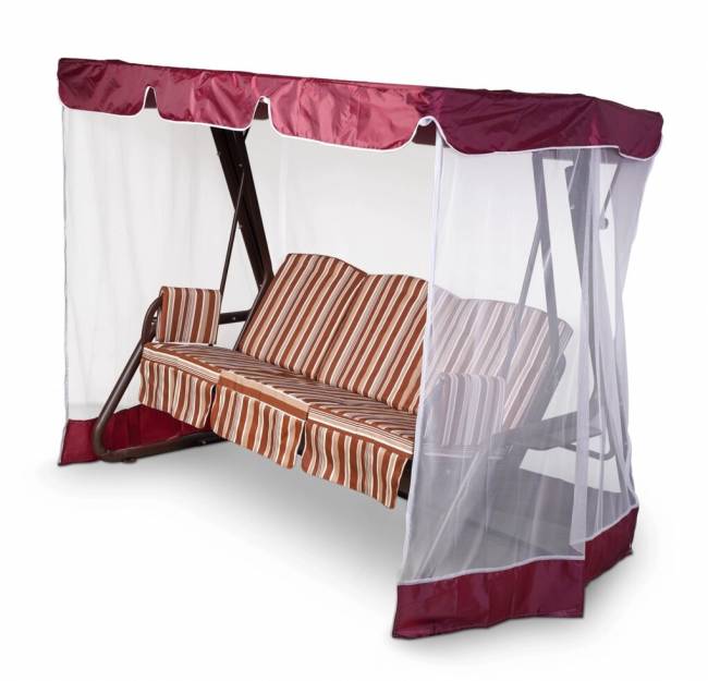 Тент-крыша + москитная сетка Дефа Люси 240х143х175, бордовый