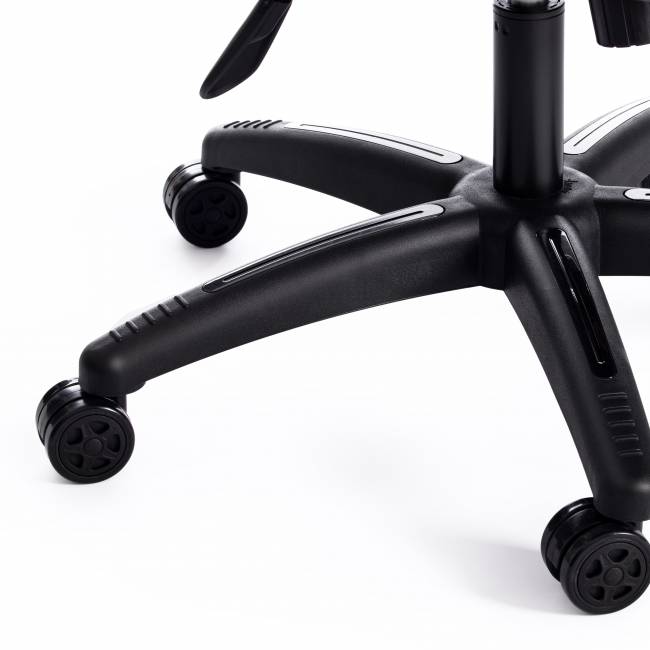 Кресло ARENA кож/зам, черный/черный карбон, 36-6/карбон черный