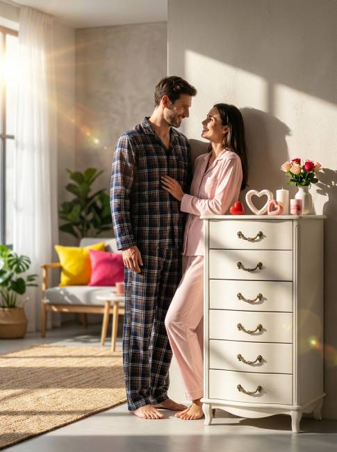 Комод Джульетта узкий 6 ящ., дуб шампань Л