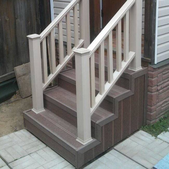 Ступень из ДПК DECKRON/DARVOLEX, 320*20*4000, коричневый Ступень из ДПК DECKRON/DARVOLEX, 320*20*4000, коричневый