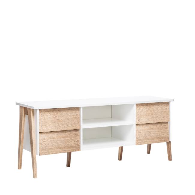 ТВ-тумба Leset "Сканди" Дуб, компаньон Молочный дуб Дуб шпон