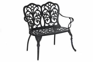 Скамья Secret De Maison Symphonie  сплав металла/алюминий, 95х56х92см, черный черный сплав металла/алюминий