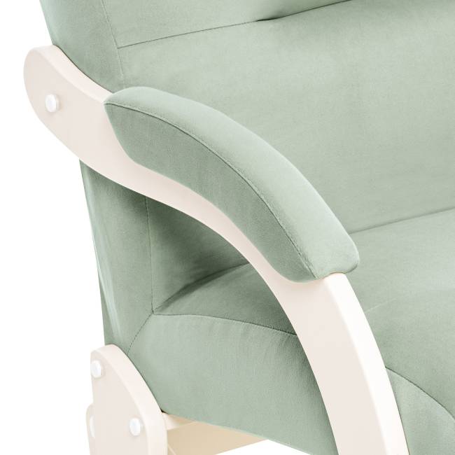 Кресло-маятник Leset Дэми Слоновая кость V14 бирюзовый