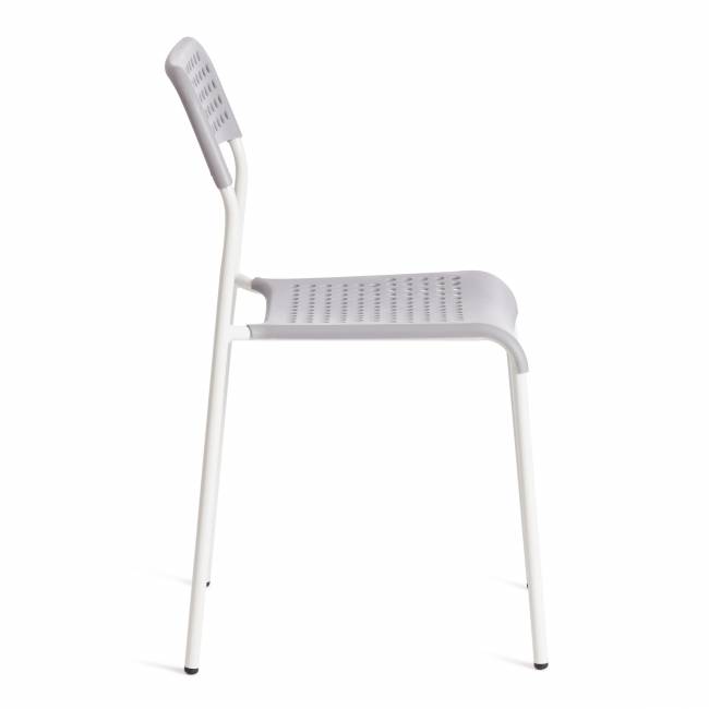 Стул ADDE (mod. C-049) металл/пластик, 39 х 49 х 78 см, Grey (серый) /White (белый) (Комплект из 8 шт.) серый, белый металл/пластик Стул ADDE (mod. C-049) металл/пластик, 39 х 49 х 78 см, Grey (серый) /White (белый) (Комплект из 8 шт.) серый, белый металл/пластик